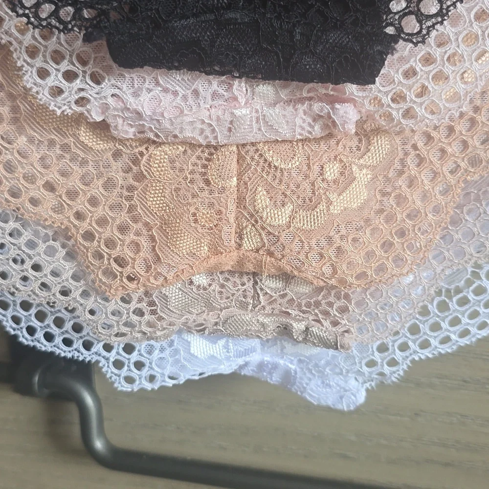Rene Rofe Lace Tangas Panties Set 5 💜